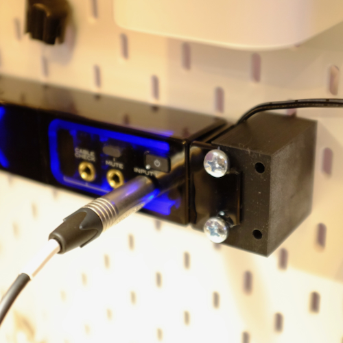 19-inch rack mount for Ikea Skadis panels